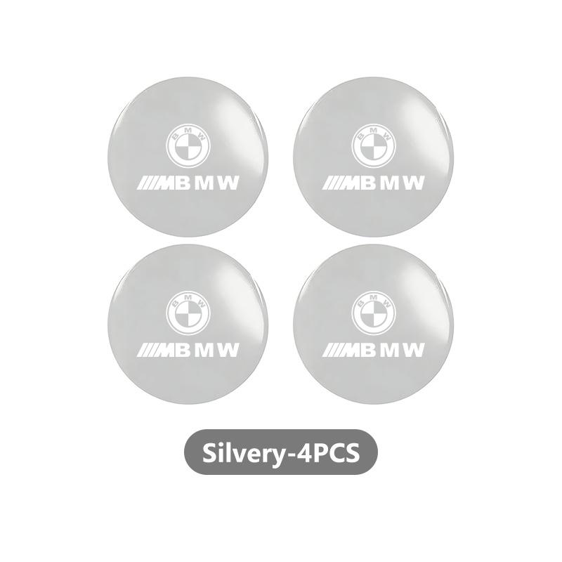 AAAOM1 4Pcs Car Styling Wheel Center Caps Badge Tire Hub Sticker Decor For BMW Performance M E87 E30 E46 E28 F35 G20 E93 F20 X3 X