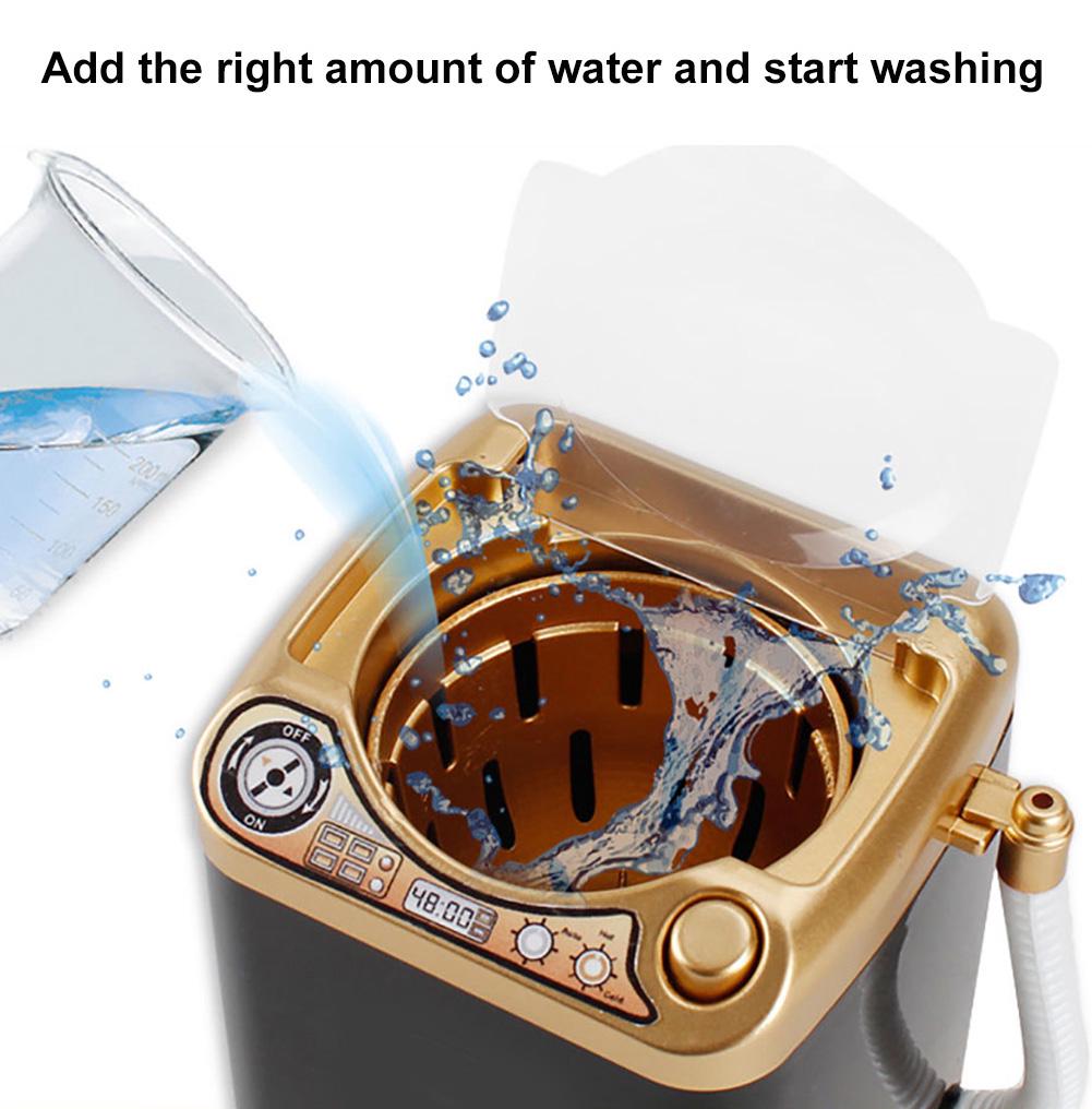Ручной счетчик, мини-электрическая стиральная машина, игрушка, кисти для макияжа, очистка, обезвоживание, отжимная сушилка