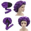 Silk Hair Bonnets With Wide Tie Long Band Large Hair Bonnet With Bow With Edge Wrap Bonnets With logo