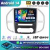 Android 14 Carplay Автомагнитола для Mercedes Benz Vito 3 W447 2014-2020 Навигация Мультимедиа Видеоплеер Стерео Головное Устройство BT
