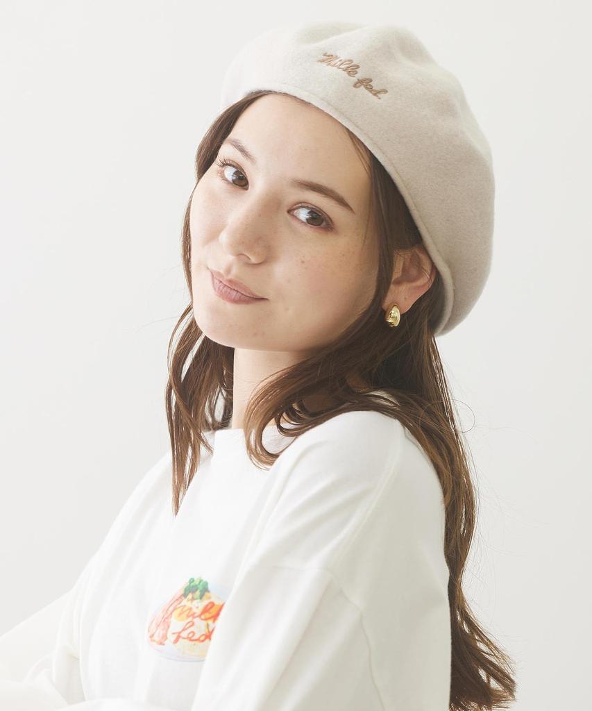 Кепка ICING LOGO FLAT CAP Бежевая MILKFED. Женский