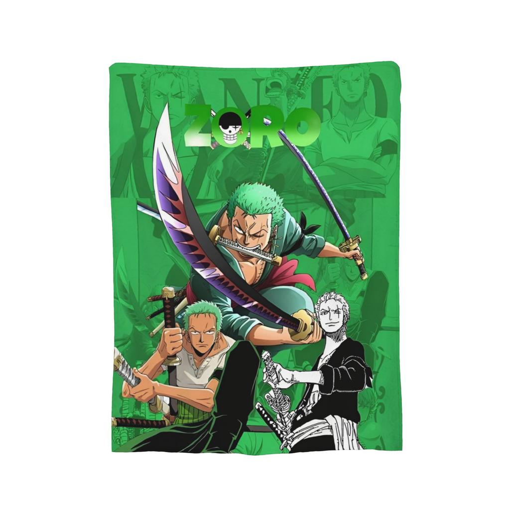 Одеяло аниме Луффи Фланелевый плед Постельное белье Диван Портативные Ультрамягкие Теплые Покрывала,