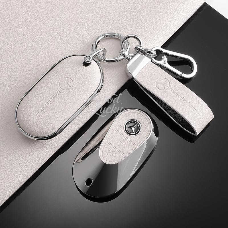 AABIC1 Zinc Alloy Car Key Case Cover Shell Control Keys Shell For Mercedes Benz C E S Class W223 W206 C260 C300S400S450S500 Accessories