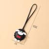 Soft PU Leather Sheep Keychain Cartoon Sheep Bag Charm Trendy Lamb Pendant Keyring  Bag Accessories