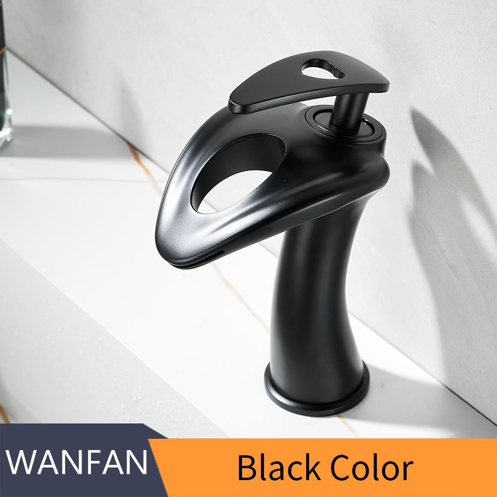 Basin Faucets Deck Mounted Bathroom Faucet Brass Mixer Single Handle Black Faucet Sink Mixer Washbasin Faucet Toilet