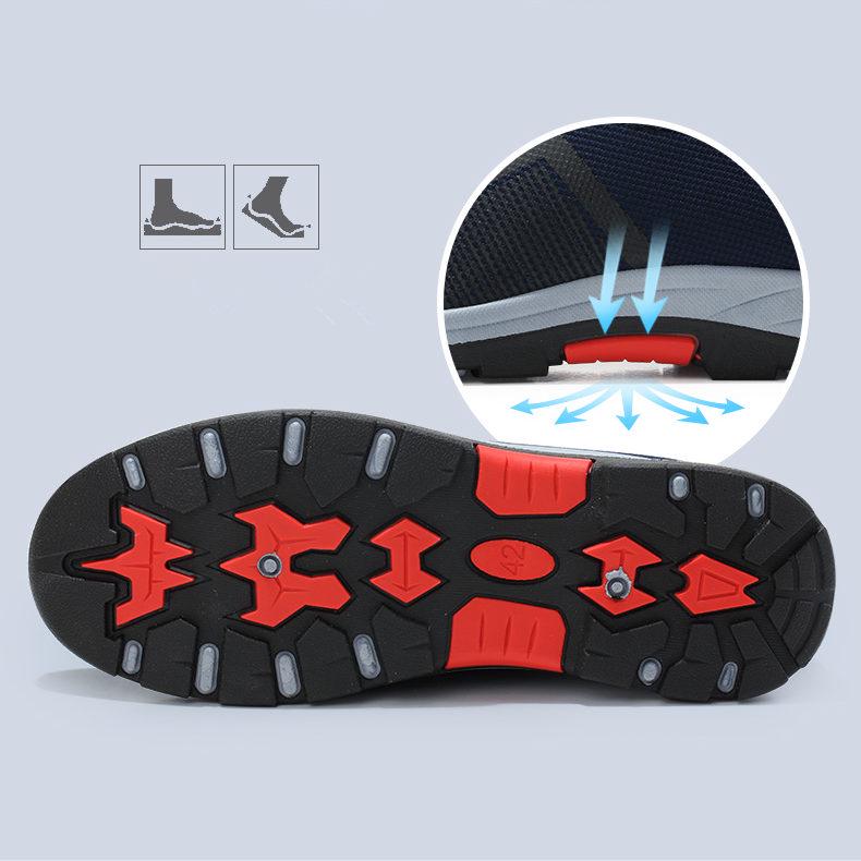 Summers Shoes Men Casual Air Mesh Shoes LightWeight Breathable Slip-On Flats Casual Walking Shoes Breathable Shoes