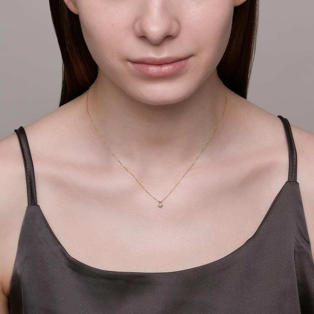 K18 Diamond Necklace [Noges] (0.1ct) 3024211601800999