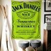 Jack Daniel'S Old No Brand Tennessee Sour Mash Whiskey Jack Daniel Distillery Lynchburg Tenn США Ткань для фона Гобелен Настенный