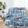 Cute airplane Theme Printed Blanket - Perfect for Couch, Bed, Travel & Outdoor Use | Machine Washable, Cozy & Durable.