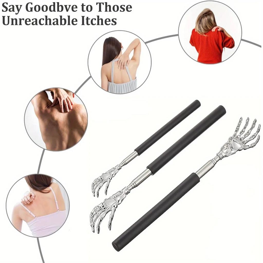 Bear Claw Stainless Steel Itching Massager Back Scratcher Retractable Itching Device Extendable Back Massager Christmas Gifts