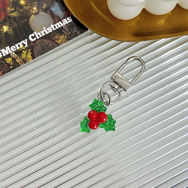 1 шт. Подвеска-брелок Мультяшные подвесные украшения Защита от потери Рождественское украшение Мини-рюкзак Блестящий Санта-Клаус