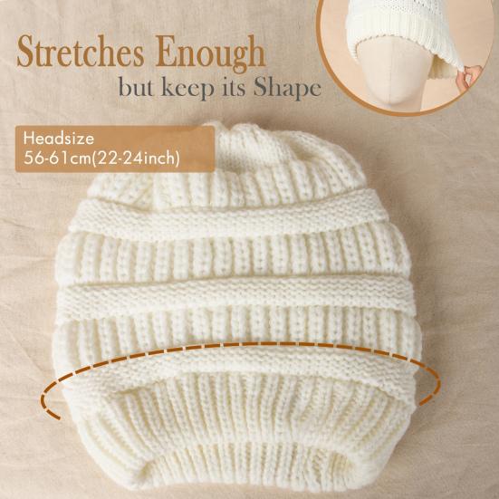 Унисекс зимняя шапка плотная вязка ветрозащитная сохраняющая тепло защита ушей головной убор без полей эластичная мешковатая кепка для школы и лыж