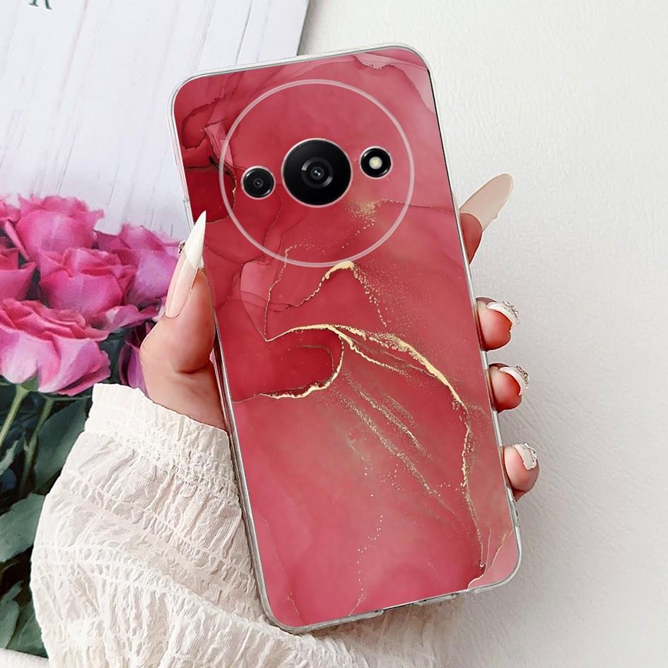 Case For Xiaomi Redmi A3 A3x Phone Cover New Stylish Flower Girls Pattern Soft Silicone Back Funda For Xiaomi Poco C61 C 61 Capa