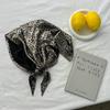 Y2K Leopard Print Silk Scarf Spicy Girls Punk Bandana All-match Triangle Scarf  Scarf Accessories