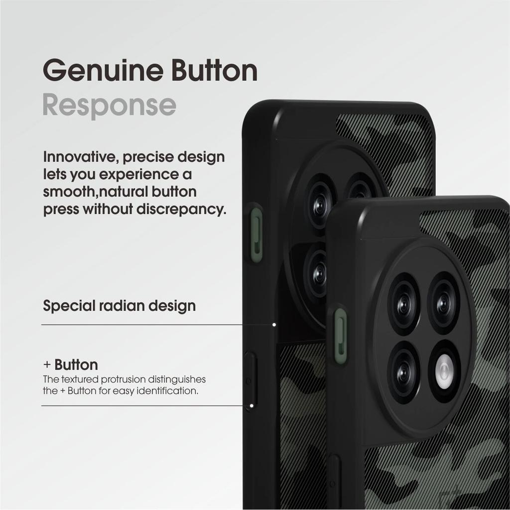 (Comes with Wrist strap)IBMRS for OnePlus 11 Case,Flexible Tpu and Transparent Hard PC Back Cover Hybrid Camouflage Protective Case