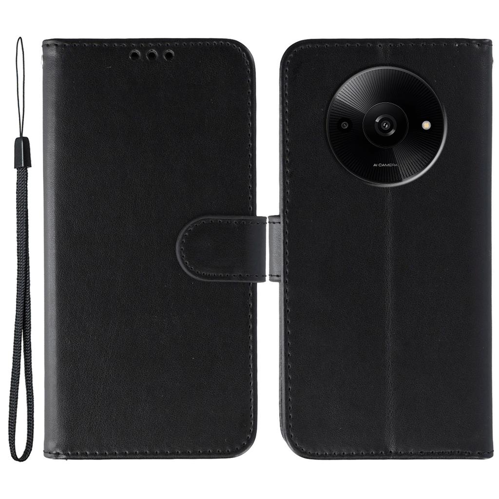 Чехлы для Xiaomi Poco C61 4G/Redmi A3 4G/A3x 4G PU кожаный откидной кошелек чехол для телефона со шнурком