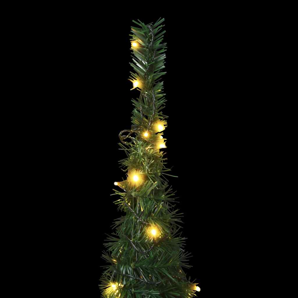 Artificial Pop Up Christmas Tree with Lights Green 150 cm