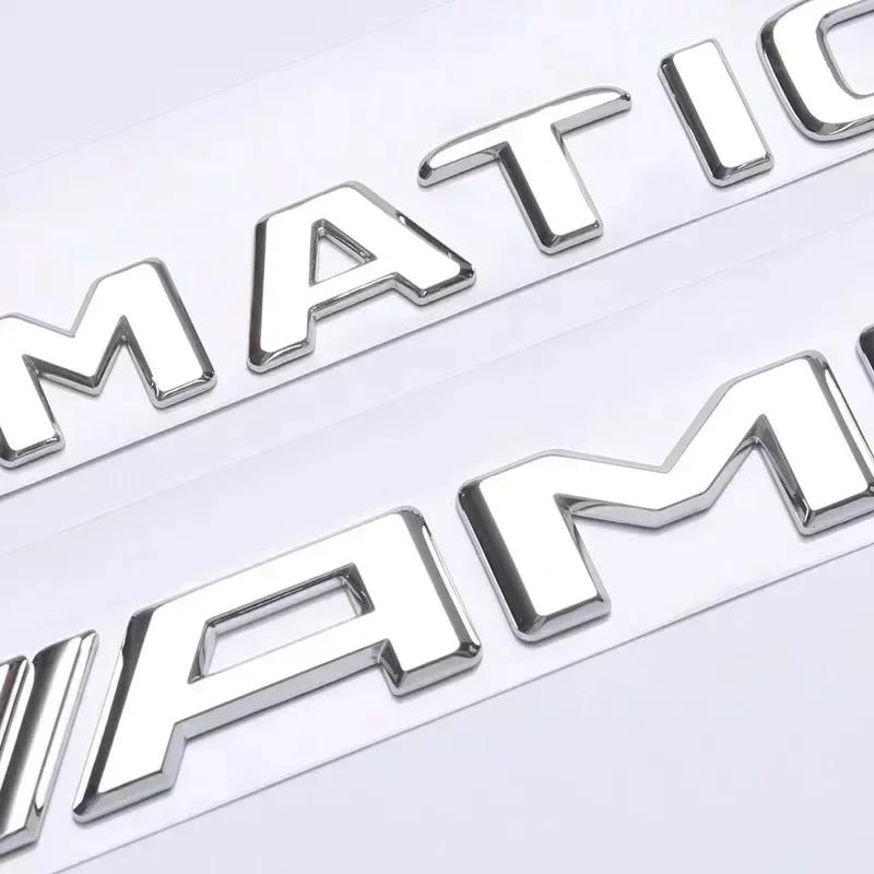 Автонаклейка AMG W220 Для Benz 4 шт./комплект 3D ABS Автонаклейка для Mercedes-Benz CLS Class TURBO 4MATIC Модифицированный Логотип AMG CLS 53S 63S