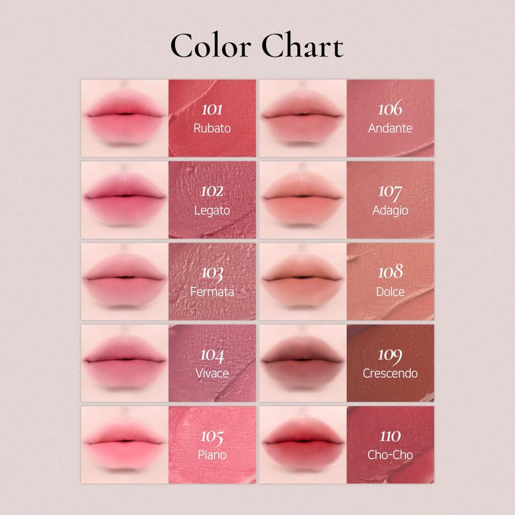 Коллекция Мадам Баттерфляй Размывающая вуаль для губ Корейская косметика [Официальный Dinto] (101-110) (#103 Фермата, Обычный)