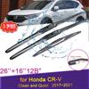 3X Car Wiper Blades Set Kit for Honda CR-V CRV CR V 5 2017 2018 Front and Rear Windshield Wipers Auto