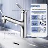 Серебряный выдвижной смеситель для раковины в ванной комнате JOMOO