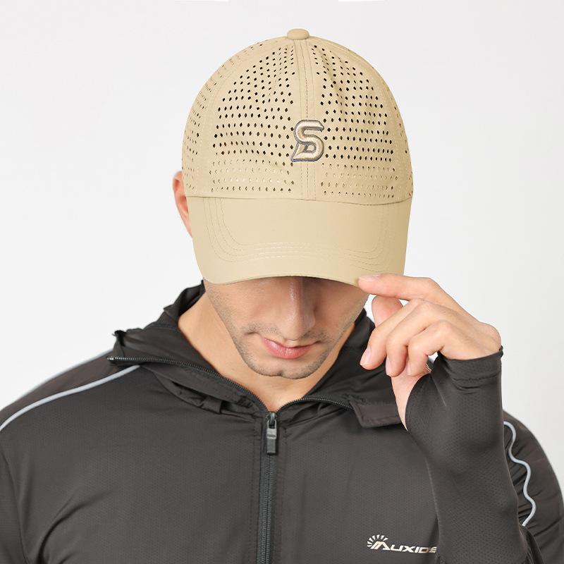 Летняя бейсбольная кепка с вышивкой, мужская быстросохнущая кепка, регулируемый солнцезащитный крем, тонкая шляпа от солнца, шляпа Snapback, солнцезащитный козырек, шляпа для рыбалки, козырек