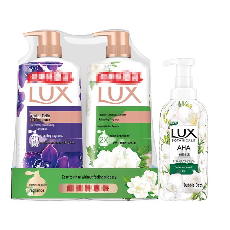 Lux Essential Oil Scented Bubble Shower Gel