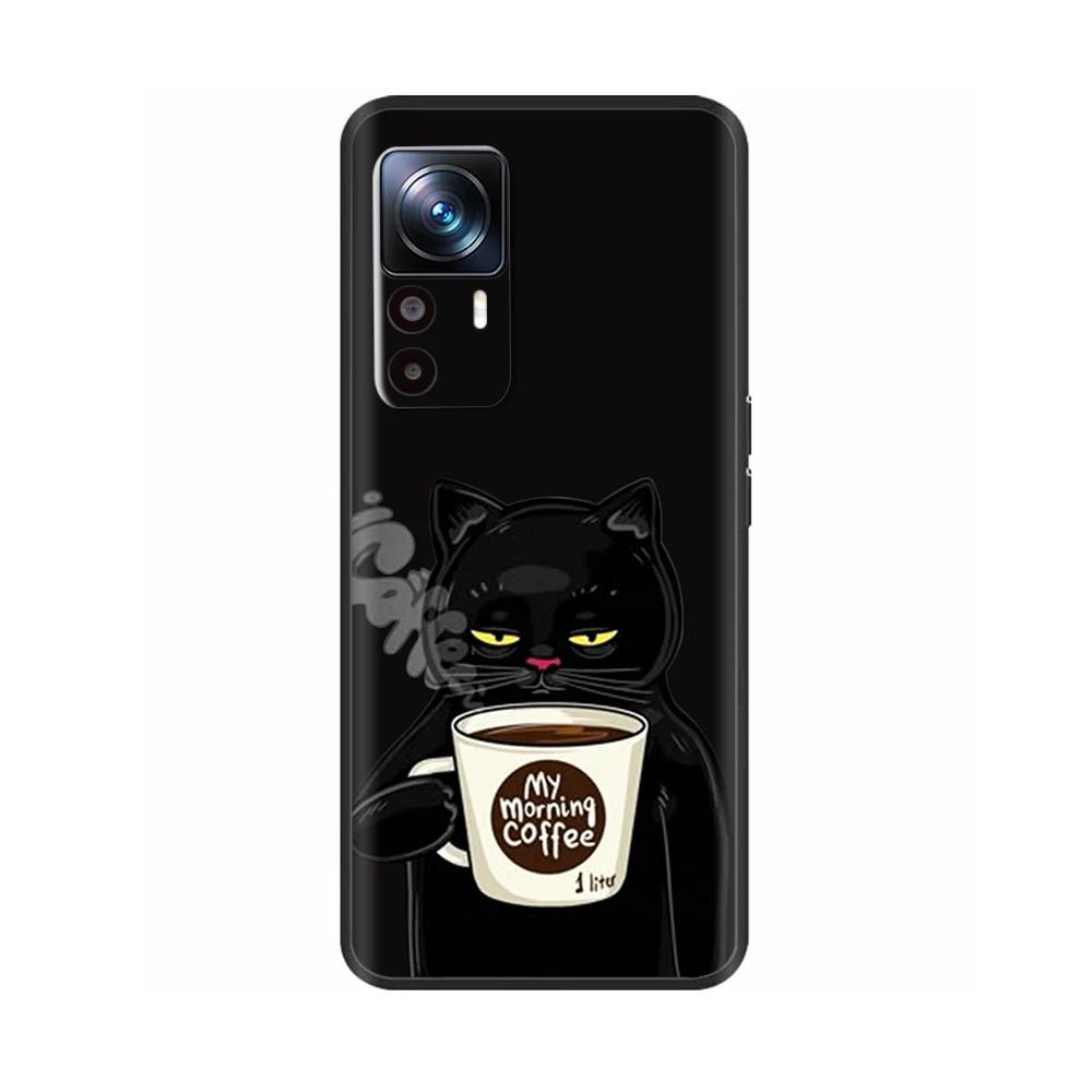 Матовая силиконовая прочная задняя крышка для Xiaomi Mi 12T Pro, мультяшный защитный чехол для телефона Xiaomi Mi12 12T Pro 12s Fundas