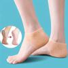 1 Pair Silicone Heel Protector Protective Sleeve Heel Spur Pads For Relief Plantar Fasciitis Heel Pain Reduce Pressure On Heel