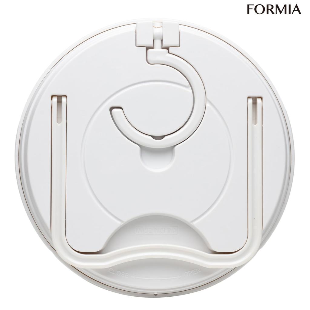 Formia Bathroom Large Wall Clock be as a desk or wall with Towel White Clock, Waterproof, Screen, (Can clock), Analog, Hanger, HWP-001S-WH