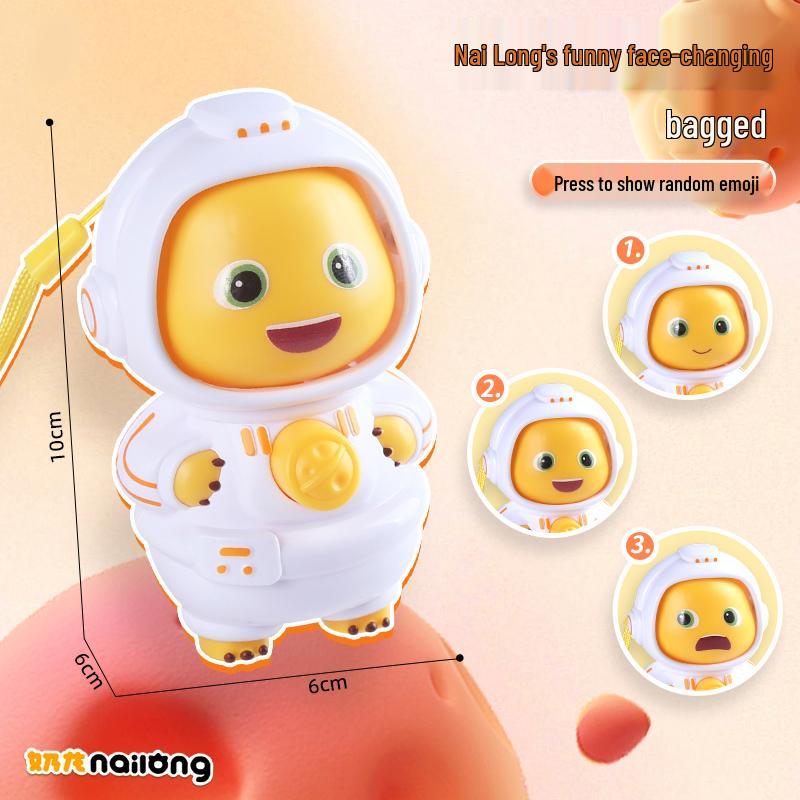 Genuine Little Milk Dragon Face-Changing Plush Doll – Funny Mask Toy for Boys and Girlfriend Gifts