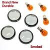 YIBO 4X Turn Signal Light Smoke Lens Cover with Bulb for 1986-2017 Harley Touring Dynasoftail Sportster Street Glide 883