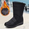 Зимние полусапоги женские зимние теплые большого размера с кисточками на танкетке водонепроницаемые повседневные женские зимние сапоги P269