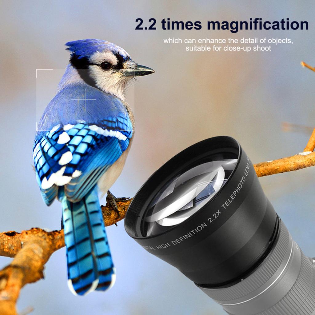 67mm 2.2X Universal Teleconverter Lens DSLR Cameras Accessory
