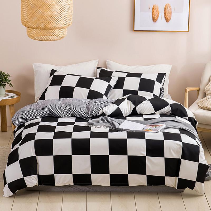 2/3Pcs Duvet Cover Set Soft Skin Friendly Duvet Cover With Zipper Closure Corner Ties, Envelop Pillowcase
