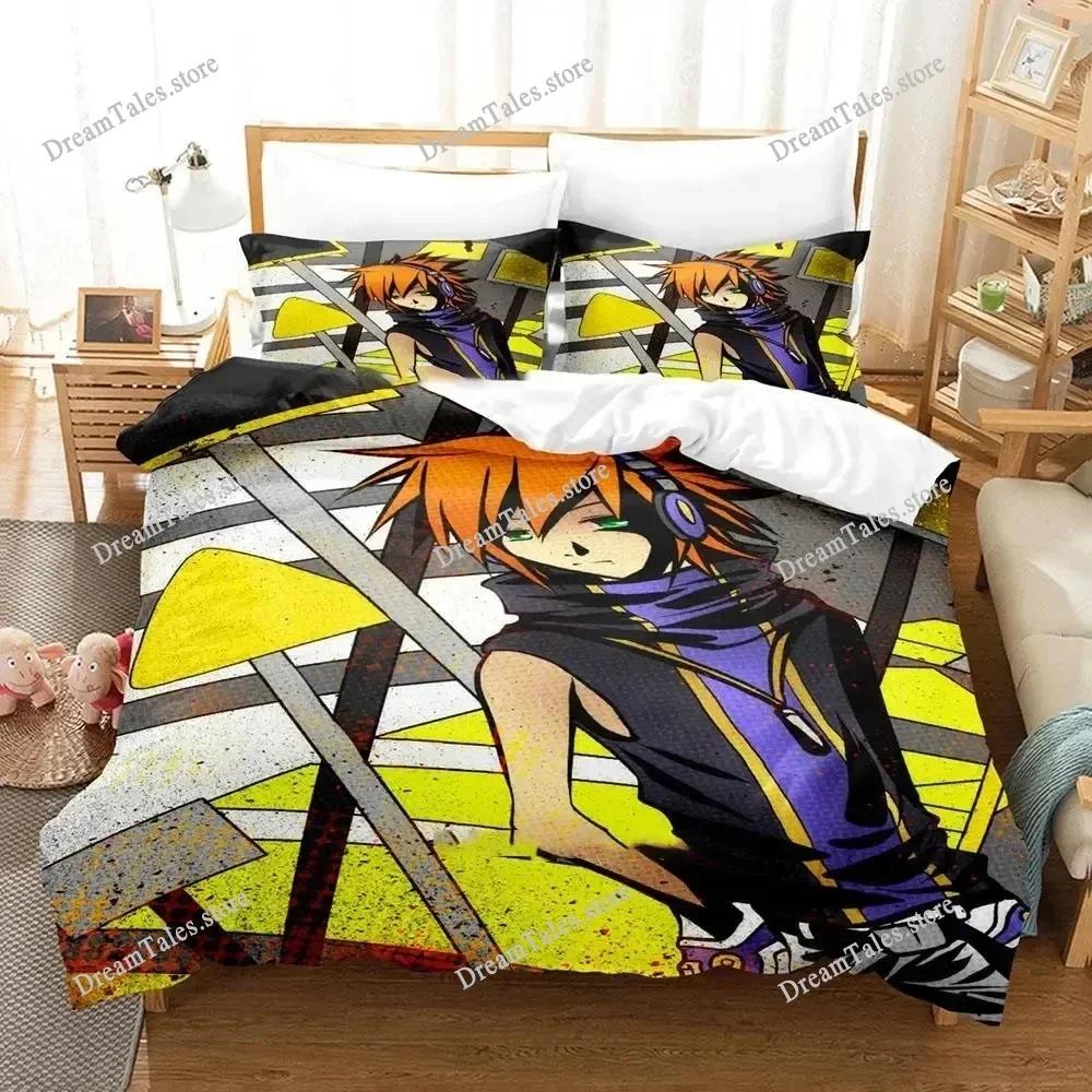 3D Печать Игра The World Ends with You Комплект Постельного Белья Мальчики Девочки Твин Квин Кинг Размер Пододеяльник Наволочка Постельное Взрослые Домашний Текстиль9