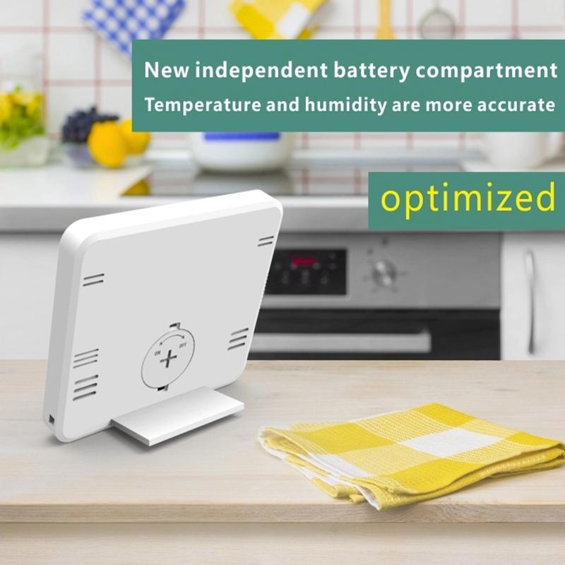 Upgrade Xiaomi Youpin Digital LCD Indoor Convenient Temperature Sensor Humidity Meter Clock Thermometer Hygrometer Gauge