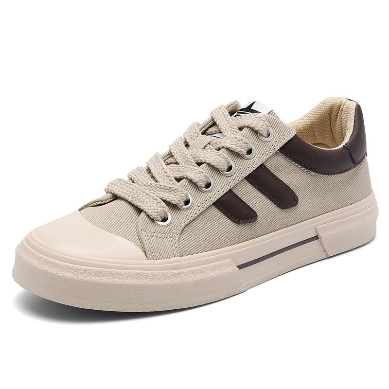 Весна Новая Мужская Обувь Модная Трендовая и Универсальная Повседневная Мужская Обувь На Шнуровке Низкий Верх Нишевая На Плоской Подошве Дышащая Обувь для Скейтборда