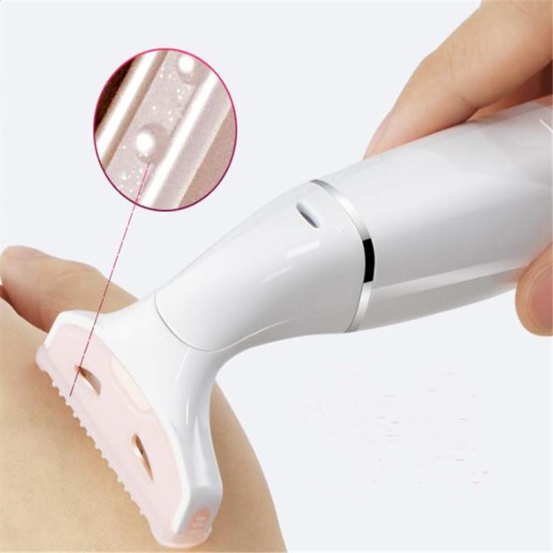 Портативный электрический эпилятор для удаления волос на теле для девочек, бритва для частной зоны, машинка для стрижки лобка, женский эпилятор для ног, женский триммер для стрижки линии бикини