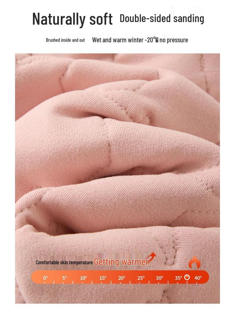 Зимний детский флисовый хлопковый комплект куртка и брюки - Теплая школьная форма для мальчиков и девочек