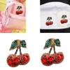 Handcraft Rhinestone Cherry Applique for Clothing Decoration Add Unique Charm and Personality To Bag Jeans Craft Supply