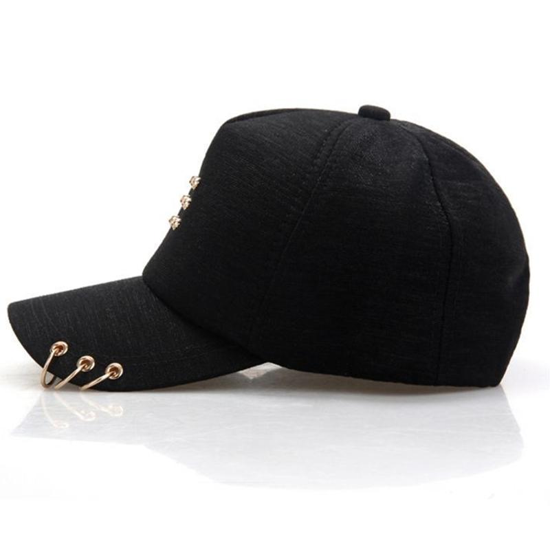 Hot Sale Y2K Women Baseball Cap Outstreet Metal Decoration Sun Hat Cap Female Trendy Hat