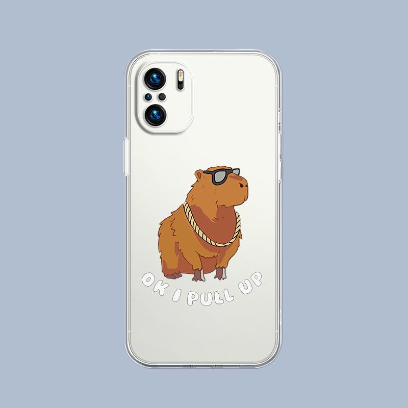 Милый мультяшный капибара Забавный подарок Чехол для телефона Для Xiaomi Redmi Note 15 14 5G 13 12 10 11 Pro Plus 4G 14C 13C 12C Мягкий чехол-подарок