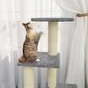 VidaXL Arbre à chat avec griffoirs en sisal Gris clair 92 cm