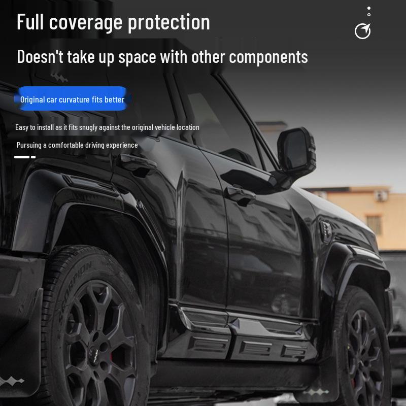 Комплект для внедорожного тюнинга Equation Leopard 5: Широкие расширители колесных арок и 3D-панели дверей с защитой от царапин.