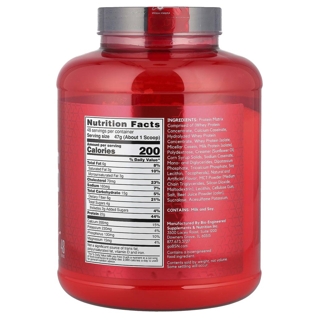 BSN Syntha-6, Ultra Premium Protein Matrix, Strawberry Milkshake, 5 Lb (2.27 Kg)