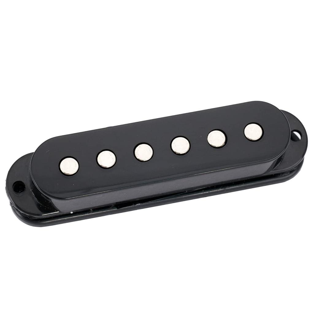 Musiclily Basic 50mm Ceramic Single Pickup Neck for Stratocaster Electric Guitar, Black