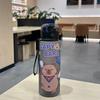 700ML Cute Cartoon Capybara Water Cup Leakproof Plastic Water Bottle Portable Travel Camping Bottle Drinking Bottle for Children