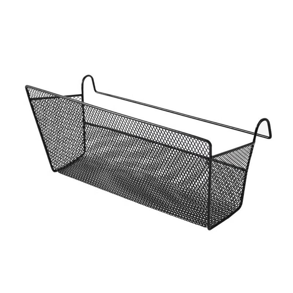 Space Saving Sundries Storage Basket Heavy-Duty Metal Organizer Bedside Organizer Dormitory Use