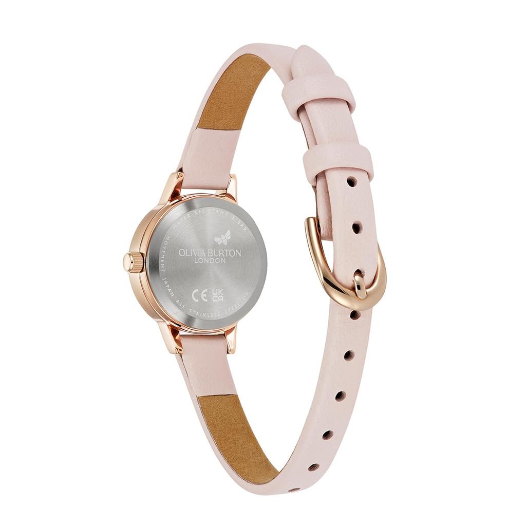 Authorized Dealer Olivia Burton Watch Ladies 24000231 Signature Mini Lucky Bee Silver White Light Brushed Leather [OLIVIA BURTON]